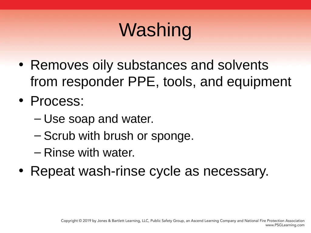 Chapter 9 Technical Decontamination Objectives: - slide 27 of 63