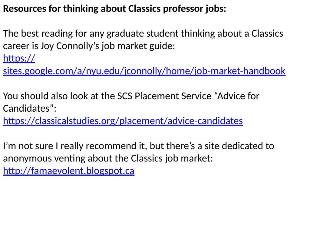 The Job Market in Classics by Randy Pogorzelski - slide 15 of 19