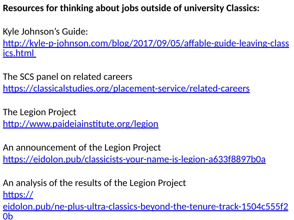 The Job Market in Classics by Randy Pogorzelski - slide 12 of 19