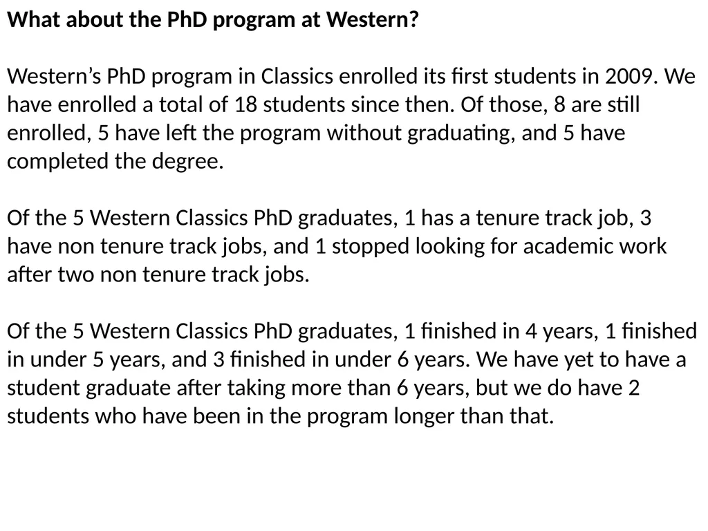 The Job Market in Classics by Randy Pogorzelski - slide 9 of 19