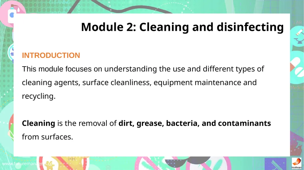 Sanitation, Safety and Housekeeping N4 - slide 11 of 37