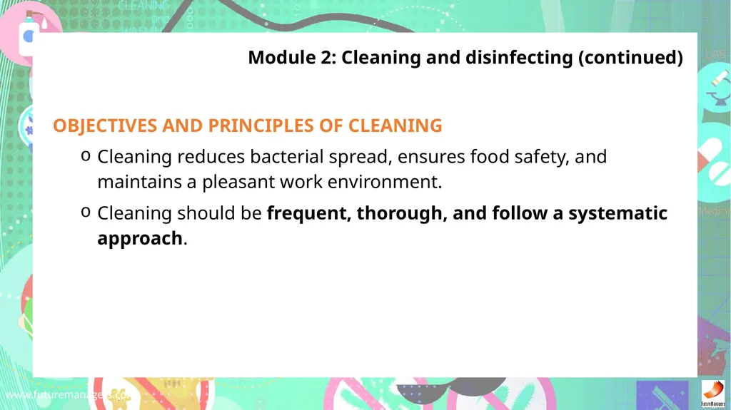 Sanitation, Safety and Housekeeping N4 - slide 13 of 37
