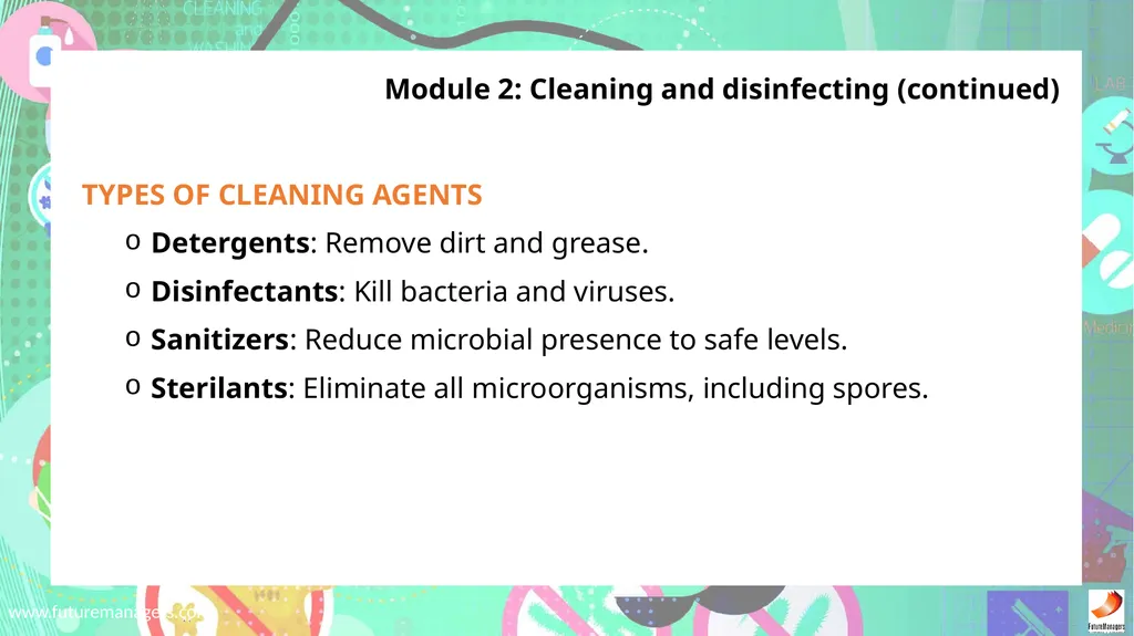 Sanitation, Safety and Housekeeping N4 - slide 14 of 37