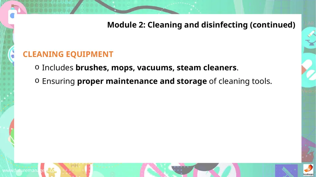 Sanitation, Safety and Housekeeping N4 - slide 16 of 37