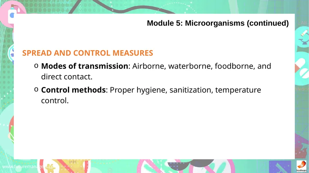 Sanitation, Safety and Housekeeping N4 - slide 29 of 37