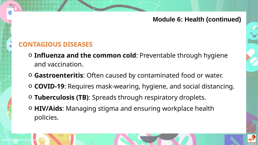 Sanitation, Safety and Housekeeping N4 - slide 36 of 37