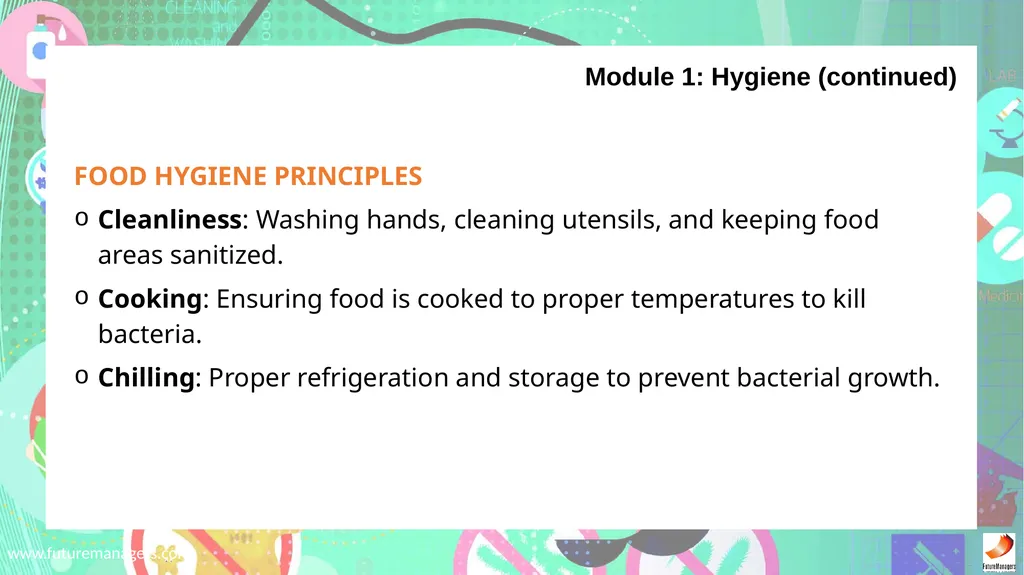 Sanitation, Safety and Housekeeping N4 - slide 4 of 37