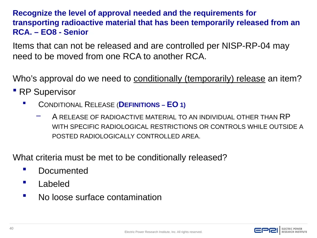 Approved Revision 0: 5/18/2018 Control of - slide 40 of 75