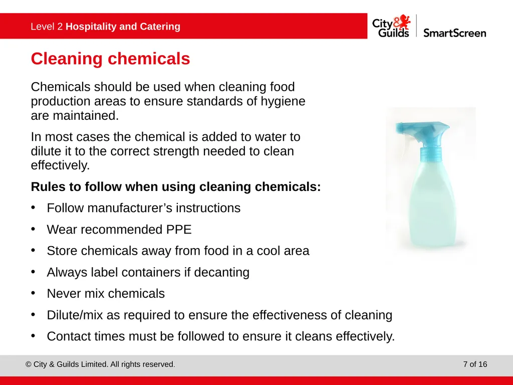 PowerPoint presentation Keeping working area clean - slide 7 of 16