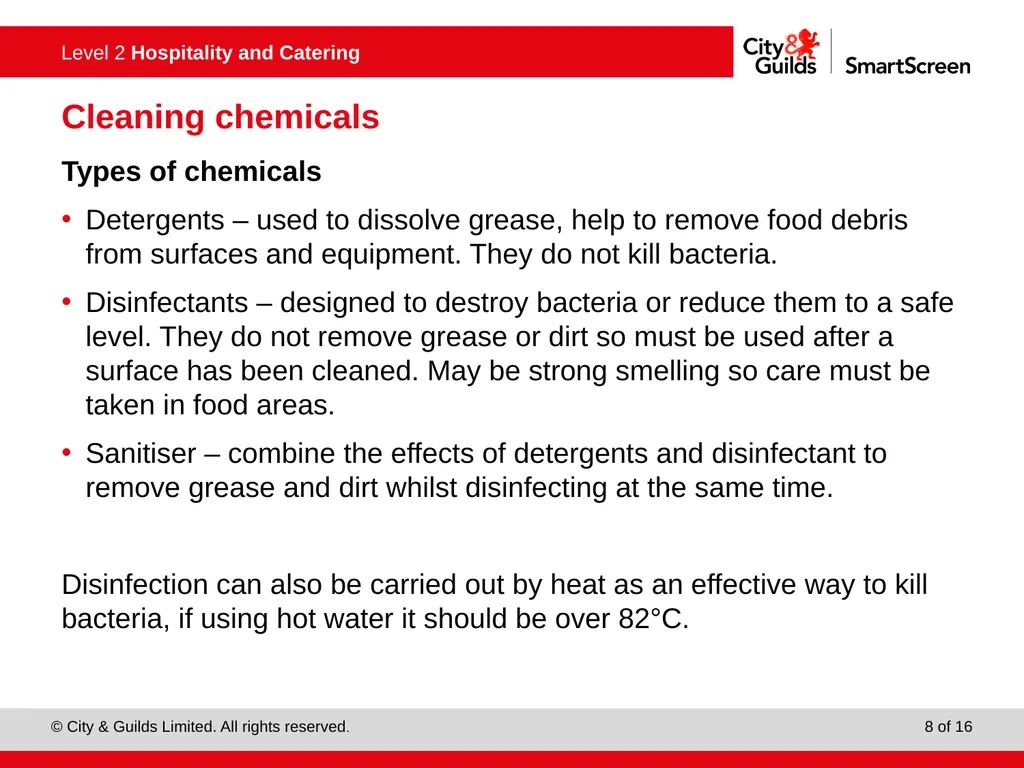 PowerPoint presentation Keeping working area clean - slide 8 of 16