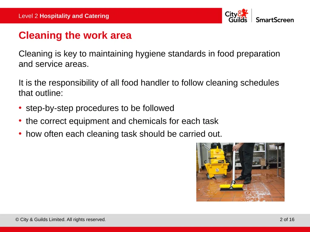 PowerPoint presentation Keeping working area clean - slide 2 of 16