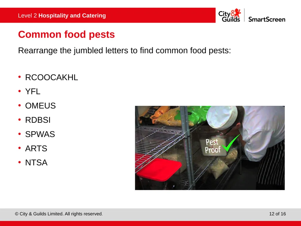 PowerPoint presentation Keeping working area clean - slide 12 of 16