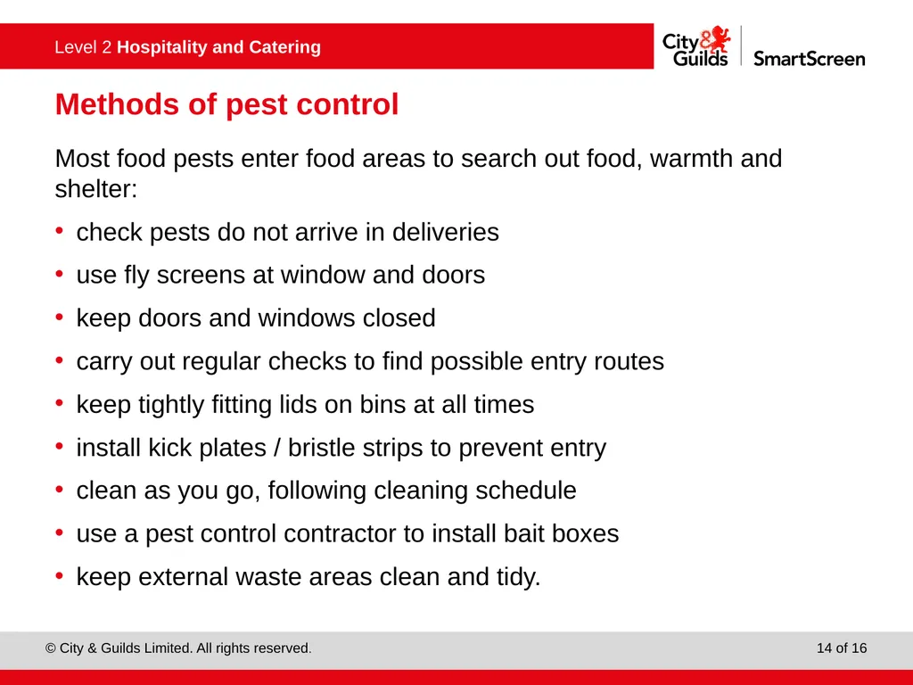PowerPoint presentation Keeping working area clean - slide 14 of 16