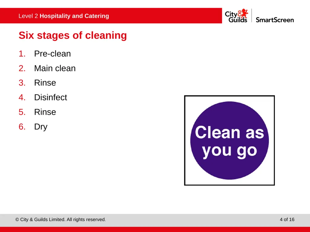 PowerPoint presentation Keeping working area clean - slide 4 of 16