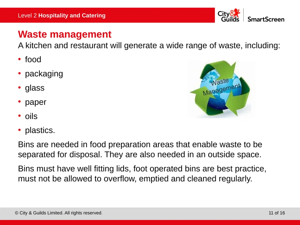 PowerPoint presentation Keeping working area clean - slide 11 of 16