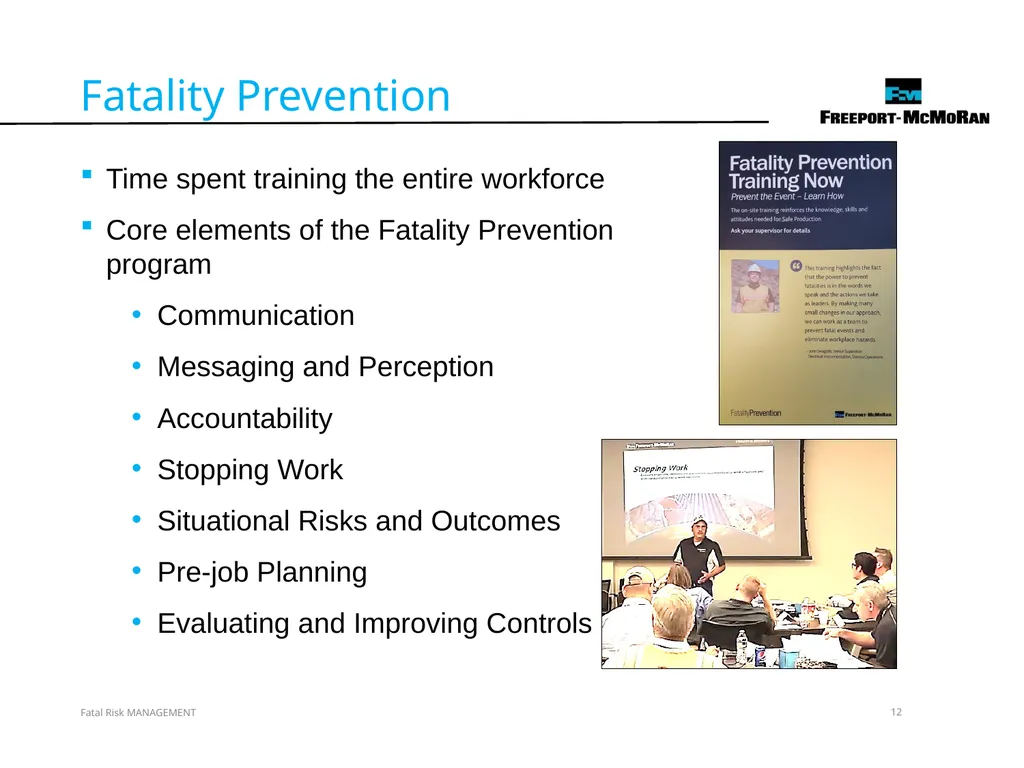 VERSION 2 / JULY 2018 Fatal Risk Management Fatal - slide 12 of 96