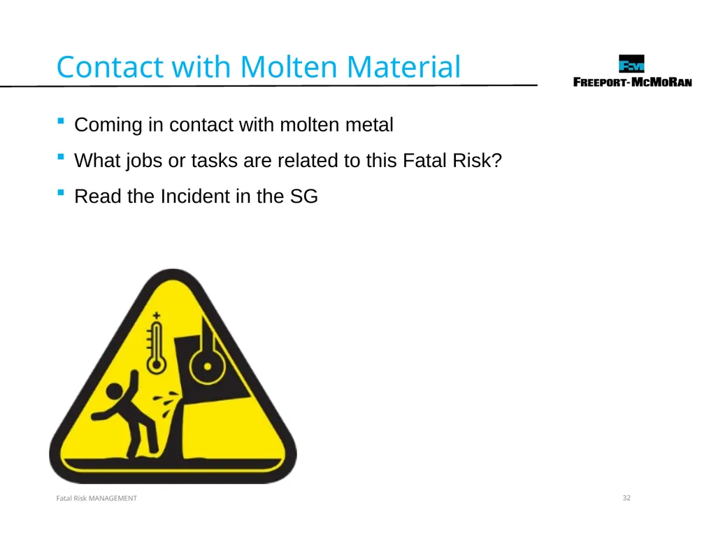 VERSION 2 / JULY 2018 Fatal Risk Management Fatal - slide 32 of 96