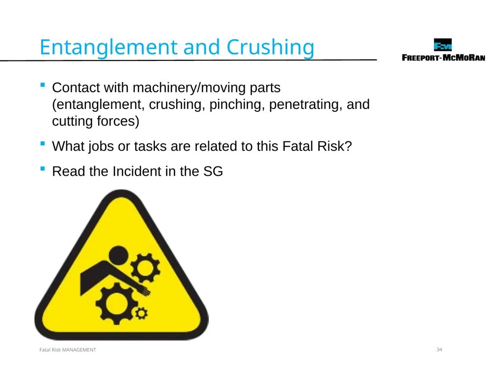 VERSION 2 / JULY 2018 Fatal Risk Management Fatal - slide 34 of 96