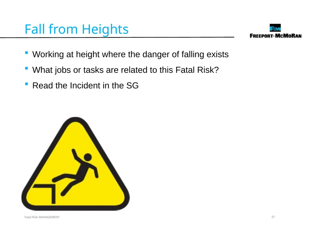 VERSION 2 / JULY 2018 Fatal Risk Management Fatal - slide 37 of 96