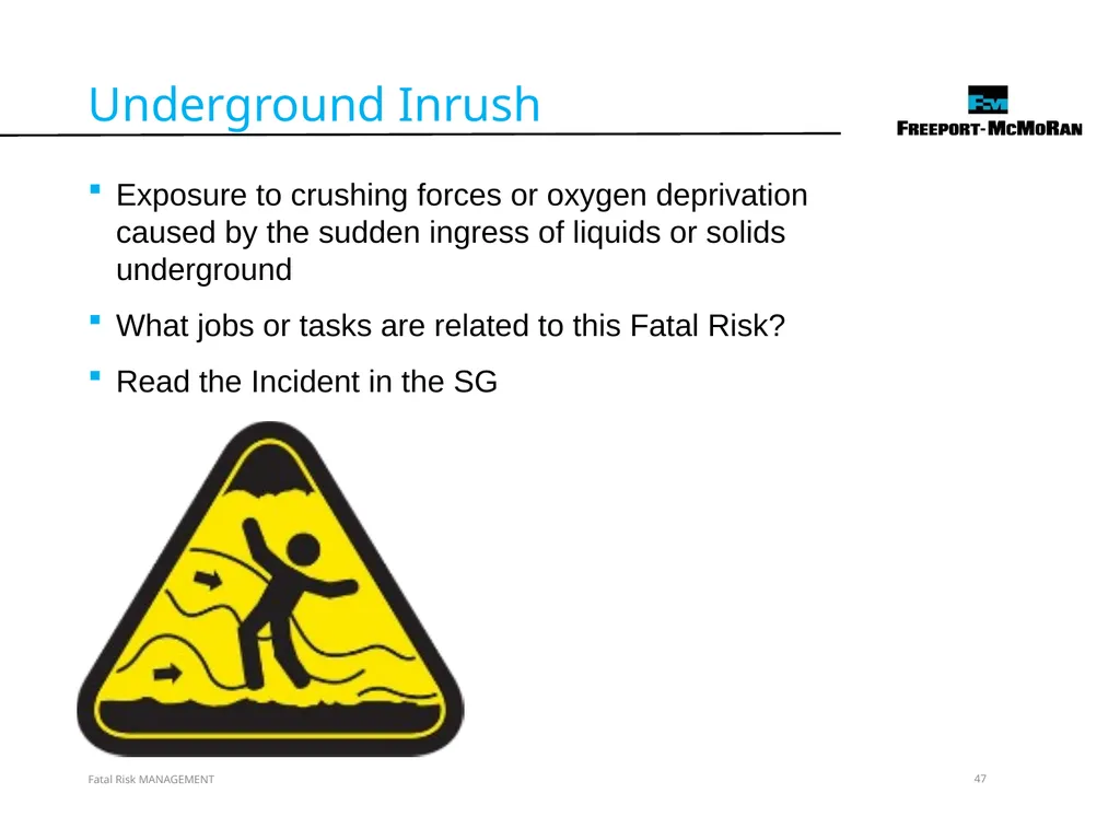 VERSION 2 / JULY 2018 Fatal Risk Management Fatal - slide 47 of 96
