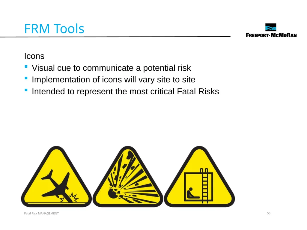 VERSION 2 / JULY 2018 Fatal Risk Management Fatal - slide 55 of 96