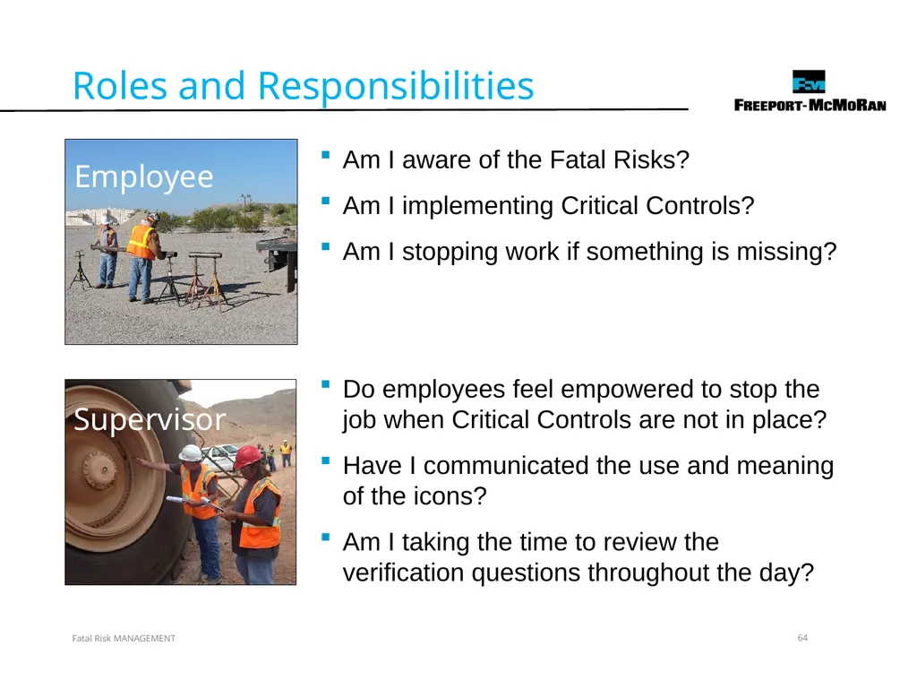 VERSION 2 / JULY 2018 Fatal Risk Management Fatal - slide 64 of 96