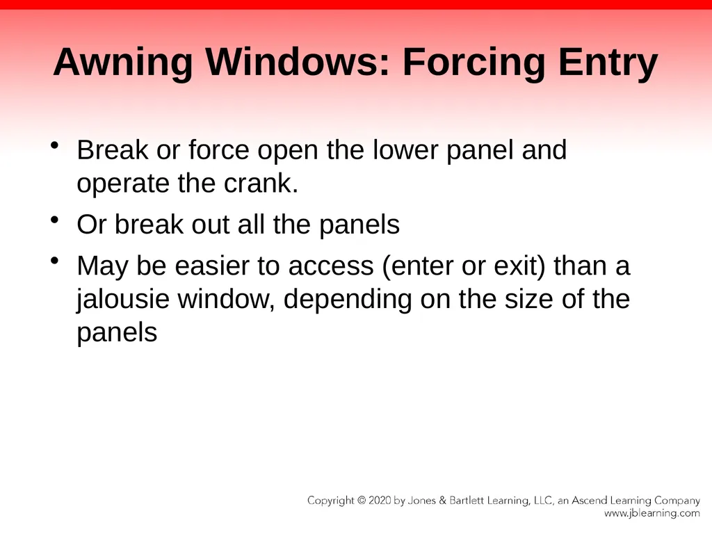 CHAPTER 10 Forcible Entry Knowledge Objectives - slide 64 of 96