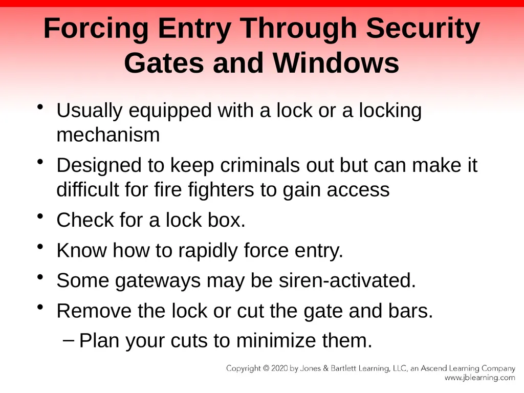 CHAPTER 10 Forcible Entry Knowledge Objectives - slide 80 of 96