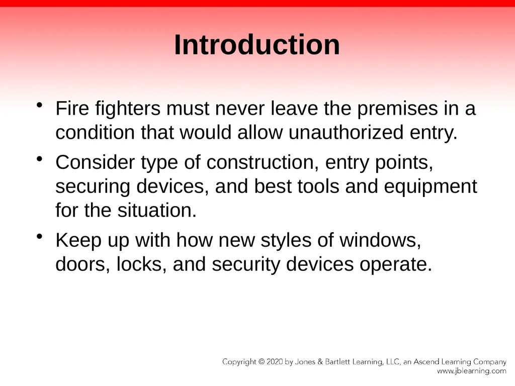 CHAPTER 10 Forcible Entry Knowledge Objectives - slide 12 of 96