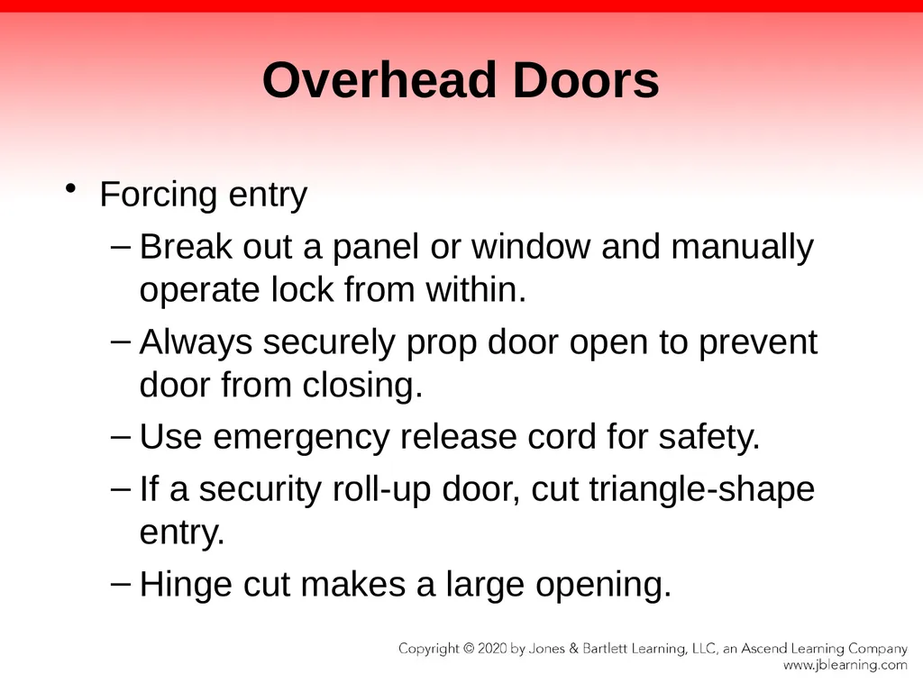 CHAPTER 10 Forcible Entry Knowledge Objectives - slide 49 of 96