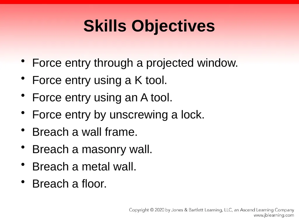CHAPTER 10 Forcible Entry Knowledge Objectives - slide 10 of 96
