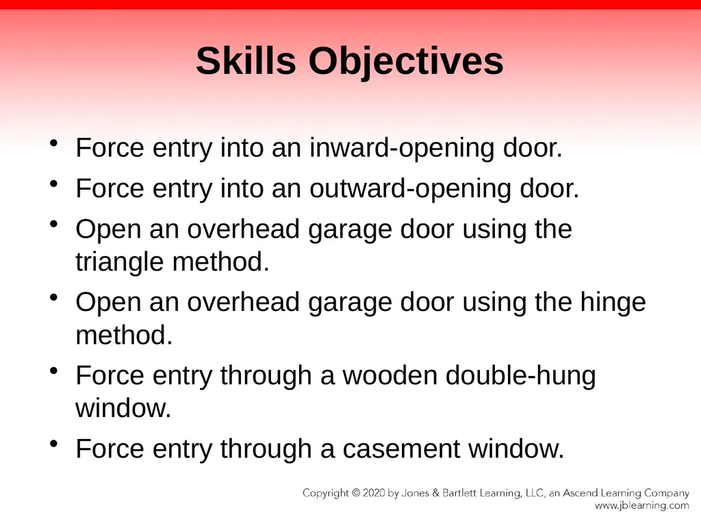 CHAPTER 10 Forcible Entry Knowledge Objectives - slide 9 of 96