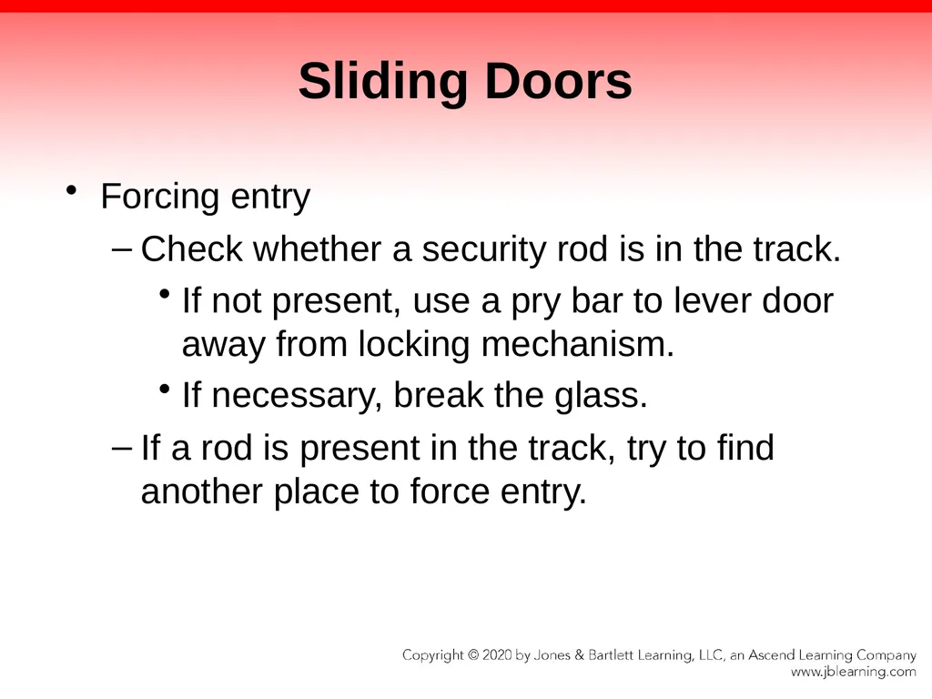 CHAPTER 10 Forcible Entry Knowledge Objectives - slide 45 of 96
