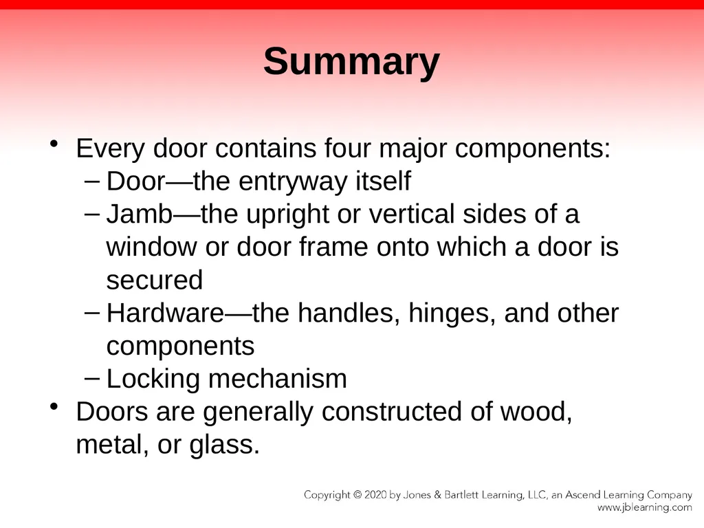 CHAPTER 10 Forcible Entry Knowledge Objectives - slide 91 of 96