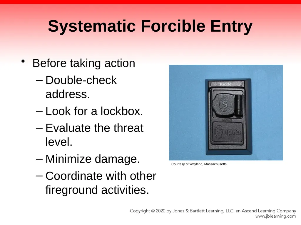CHAPTER 10 Forcible Entry Knowledge Objectives - slide 88 of 96