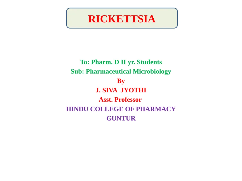 To: Pharm. D II yr. Students Sub: Pharmaceutical - slide 1 of 27