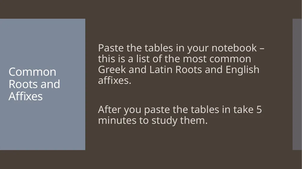 Learning New Vocabulary Unit 3 - Vocabulary Ramos - slide 13 of 15