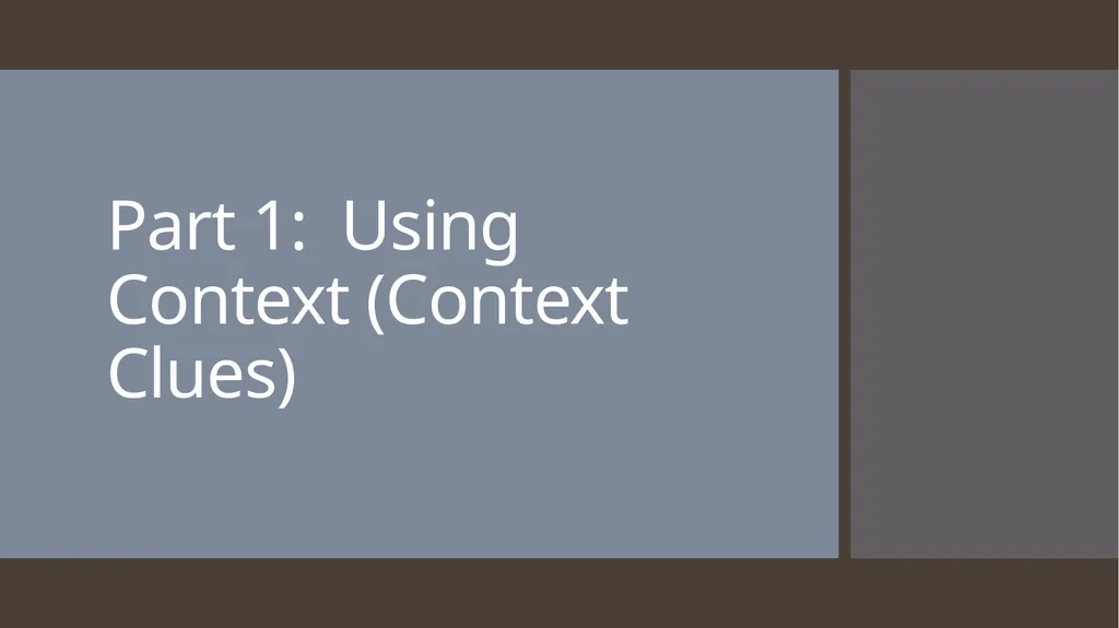 Learning New Vocabulary Unit 3 - Vocabulary Ramos - slide 2 of 15