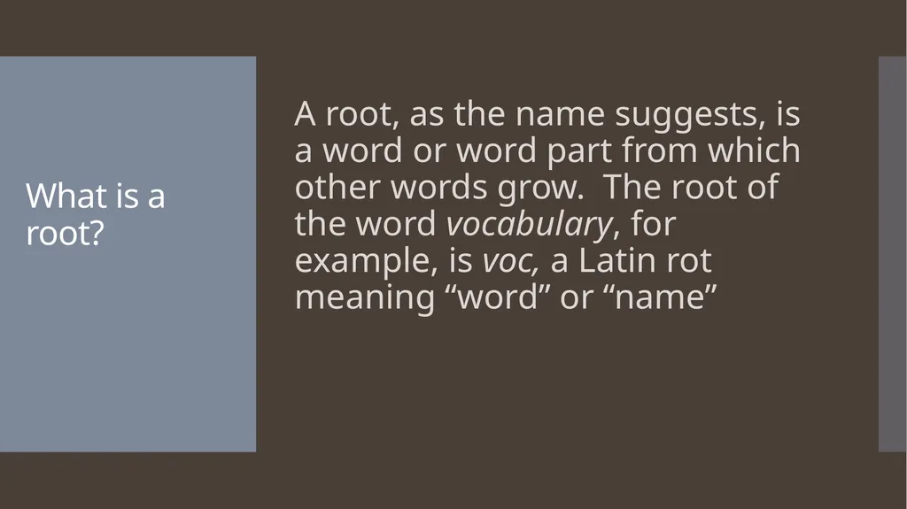 Learning New Vocabulary Unit 3 - Vocabulary Ramos - slide 11 of 15