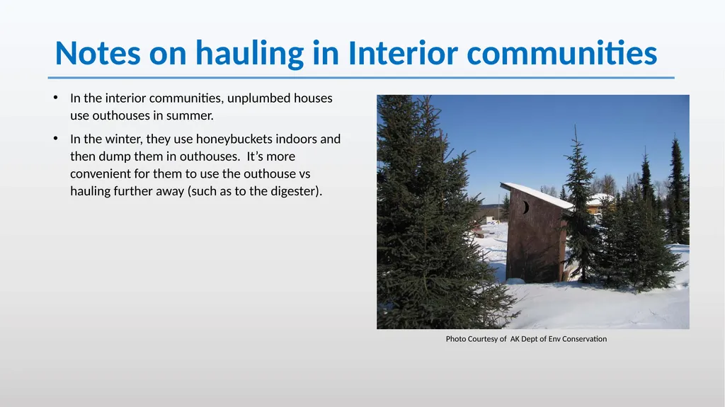 Honeybucket Overview in Rural Alaska Unserved - slide 19 of 23
