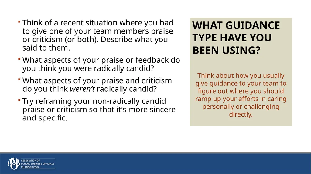 Radical Candor: Candid Conversations to build - slide 13 of 33