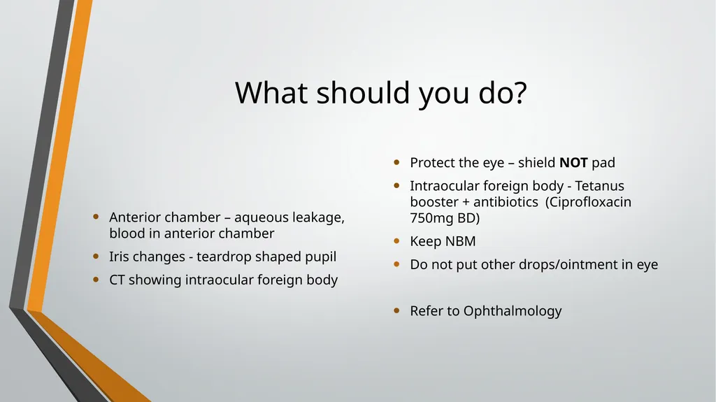 I think I have got something in my eye Foreign - slide 10 of 19
