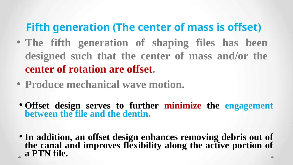 Rotary NiTi File Systems Prof. Dr. Biland MS - slide 38 of 41