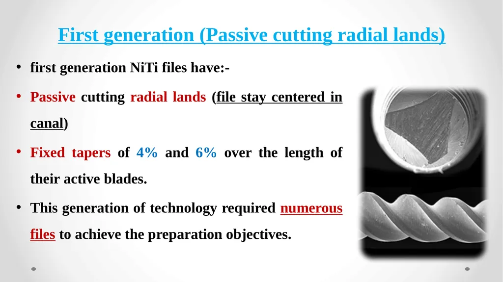 Rotary NiTi File Systems Prof. Dr. Biland MS - slide 18 of 41
