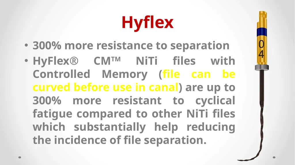 Rotary NiTi File Systems Prof. Dr. Biland MS - slide 29 of 41