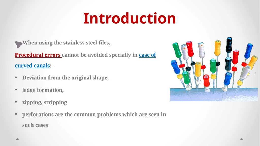 Rotary NiTi File Systems Prof. Dr. Biland MS - slide 3 of 41