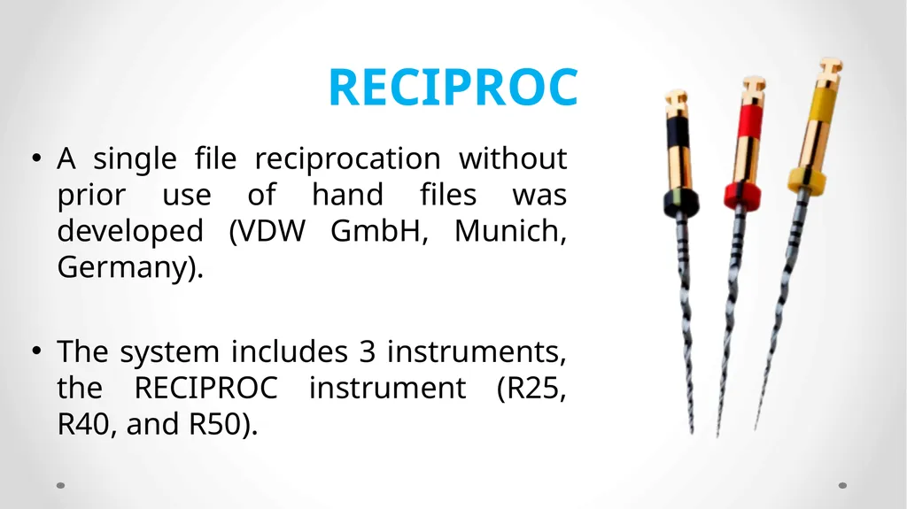 Rotary NiTi File Systems Prof. Dr. Biland MS - slide 34 of 41