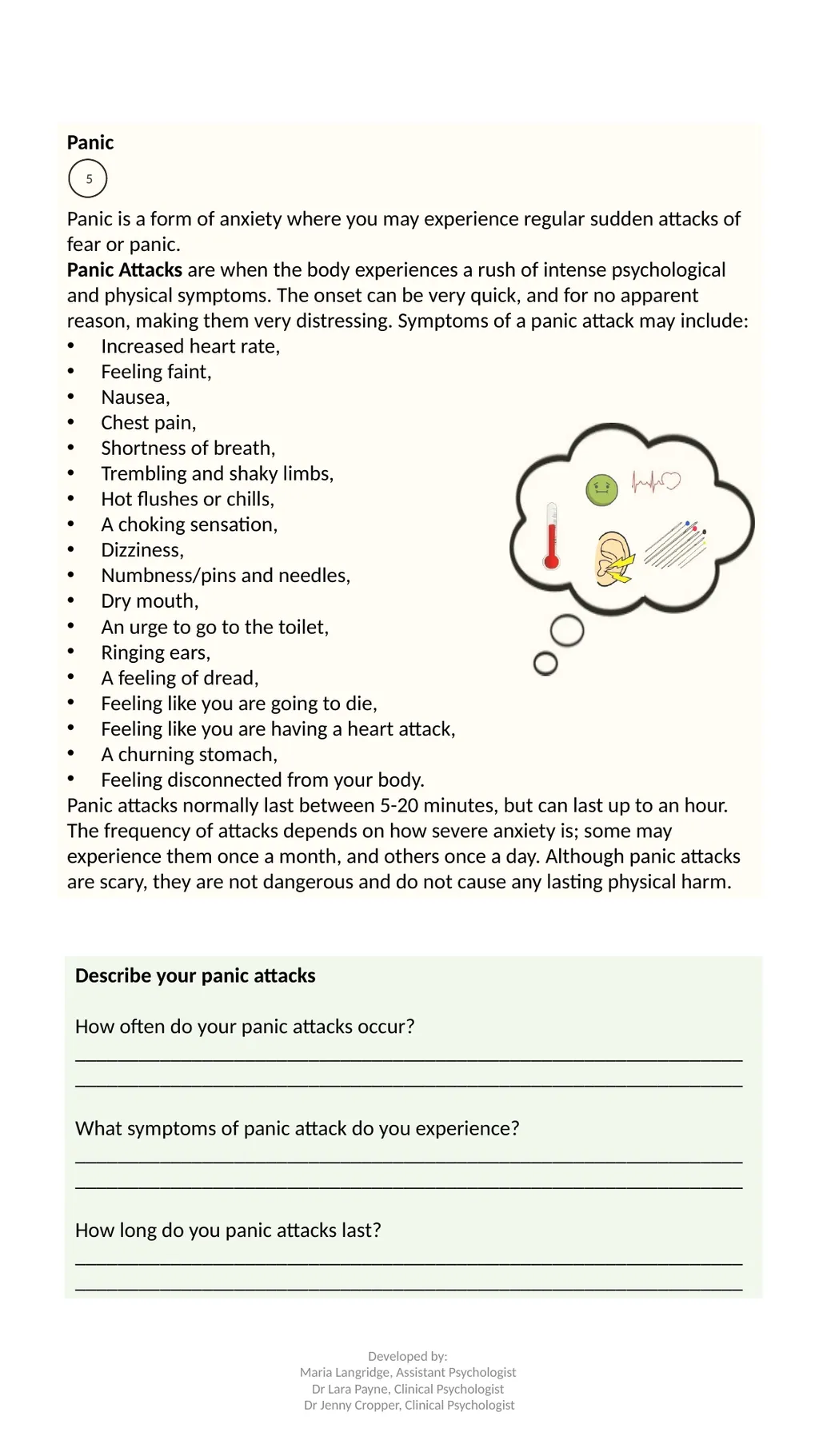 Anxiety Resource Pack Paediatric Psychology - slide 5 of 25