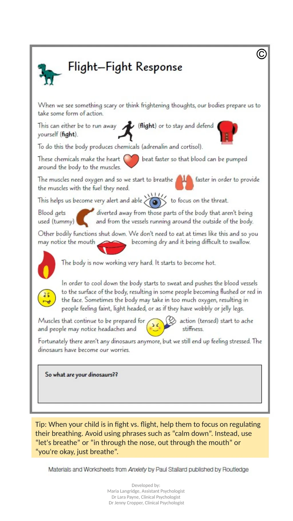 Anxiety Resource Pack Paediatric Psychology - slide 7 of 25