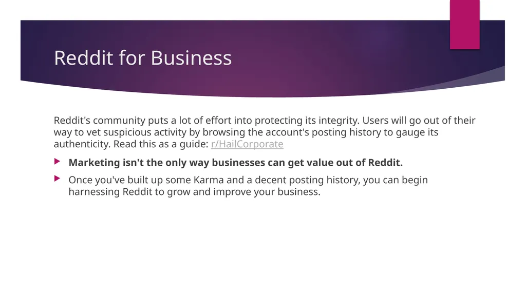 Reddit Overview The Web marketing Guy What is - slide 11 of 12